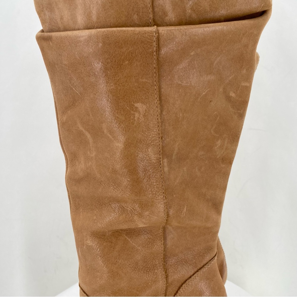 Jessica Simpson tan heeled leather boots - Picture 7 of 10